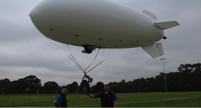 tethered remote control blimp with camera